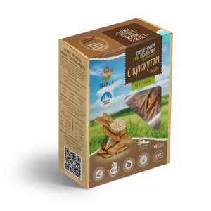 Печенька три пользы ржаное с семечкой кунжута, 150г