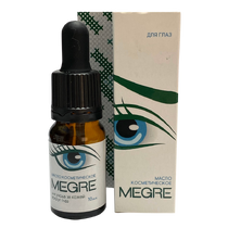 МАСЛО КОСМЕТИЧЕСКОЕ "MEGRE" ДЛЯ УХОДА ЗА КОЖЕЙ ВОКРУГ ГЛАЗ, 10 МЛ
