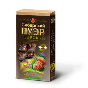 “Сибирский пуэр” кедровый, плиточный, 96г 258₽
