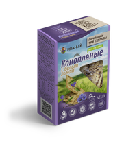 Печенье три пользы конопляное с белым льном, 150г