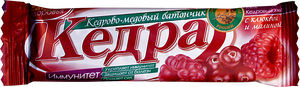 Батончик «Иммунитет» с малиной и клюквой 30г.