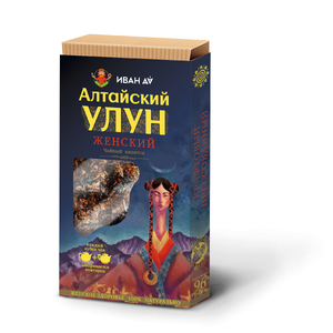 Чайный напиток “Алтайский улун” женский с красной щеткой, плиточный, 96г