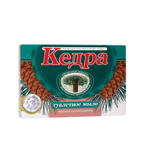 Мыло молочно-медовое на основе кедрового масла, 80 г.