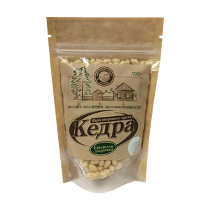 Ядро кедрового ореха 100 г. Упаковка ДОЙ-ПАК